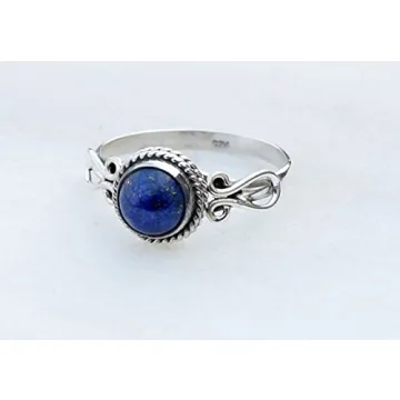 Lapis Lazuli Handmade 925 Silver Ring, Ideal Jewelry Gift