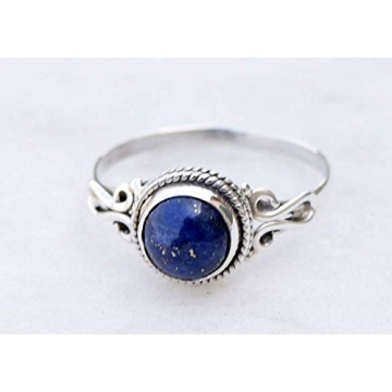 Lapis Lazuli Handmade 925 Silver Ring, Ideal Jewelry Gift