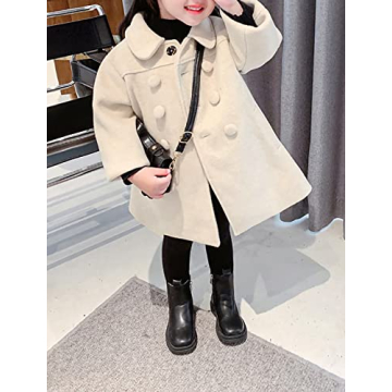 Toddler Girls Winter Peacoat Warm Elegant Versatile