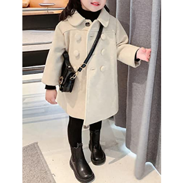Toddler Girls Winter Peacoat Warm Elegant Versatile