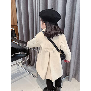 Toddler Girls Winter Peacoat Warm Elegant Versatile