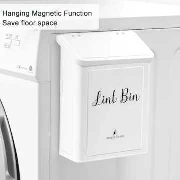 Magnetic Lint Bin for Organized Laundry Room