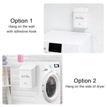 Magnetic Lint Bin for Organized Laundry Room