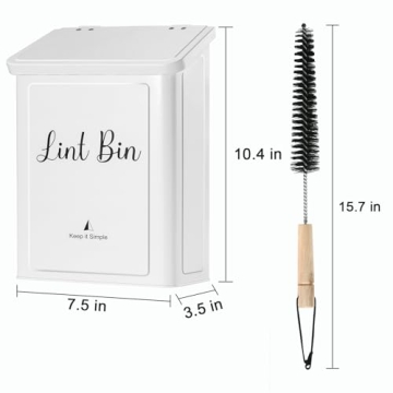 Magnetic Lint Bin for Organized Laundry Room