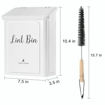 Magnetic Lint Bin for Organized Laundry Room