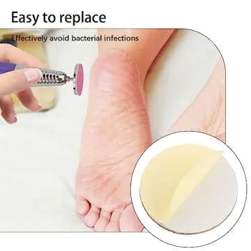 Rolybag 100 Pink Sanding Discs for Pedicures and Crafts