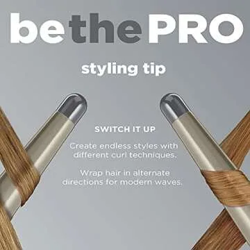 INFINITIPRO BY CONAIR Tourmaline Ceramic 1 1/4-Inch to 3/4-Inch Curling Wand, Tapered wand produces beachy waves , Metallic Grey