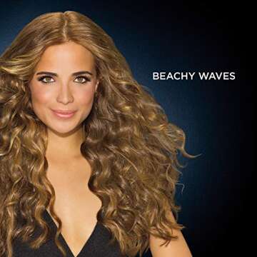 INFINITIPRO BY CONAIR Tourmaline Ceramic 1 1/4-Inch to 3/4-Inch Curling Wand, Tapered wand produces beachy waves , Metallic Grey