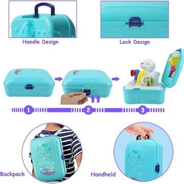 Kids Pet Care Doctor Kit Play Set - 16 Pcs