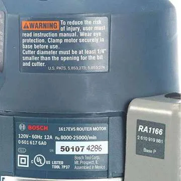 Bosch 1617EVSPK-RT 12 Amp 2-1/4 HP Plunge and Fixed Base Variable Speed Router Kit with 1/4-Inch and 1/2-Inch Collets (Renewed)
