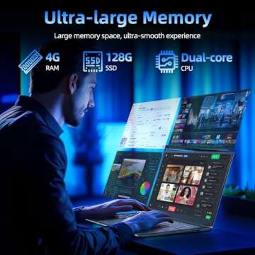 SGIN Windows 11 Laptop with Core i3 CPU and 17.3 Inch Display