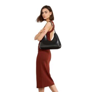 MELOLILA Small Hobo Bags for Women Crescent Bag Medium Shoulder Bag Trendy Purse for Women 2024 Half...