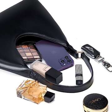 MELOLILA Small Hobo Bags for Women Crescent Bag Medium Shoulder Bag Trendy Purse for Women 2024 Half Moon Bag