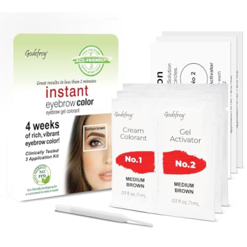 Godefroy Instant Eyebrow Color, Medium Brown for All