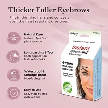 Godefroy Instant Eyebrow Color, Medium Brown for All