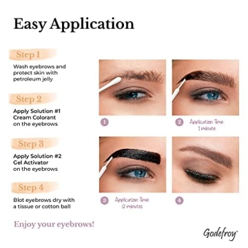 Godefroy Instant Eyebrow Color, Medium Brown for All
