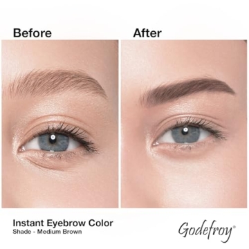 Godefroy Instant Eyebrow Color, Medium Brown for All