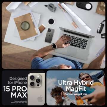 Spigen Ultra Hybrid MagFit Case for iPhone 15 Pro Max - Premium Protection & Style