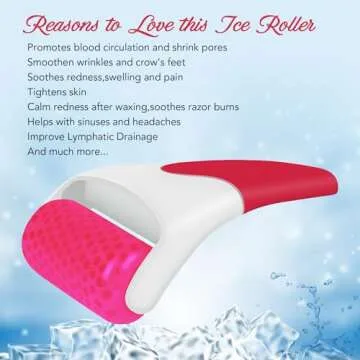 LATME Ice Roller for Face Eyes,Womens Gifts,Face Massager Roller Puffiness Migraine Pain Relief and ...
