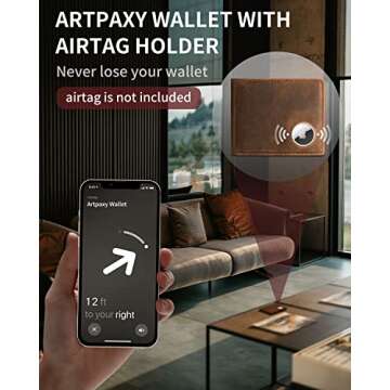 Luxurious Men's Wallet with AirTag Holder & RFID Protection
