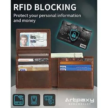 Luxurious Men's Wallet with AirTag Holder & RFID Protection