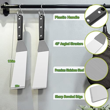 Durable HaSteeL Metal Spatula Set for Versatile Cooking