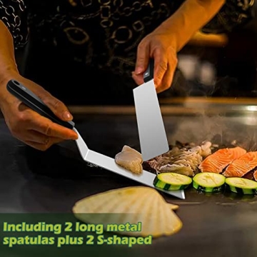 Durable HaSteeL Metal Spatula Set for Versatile Cooking