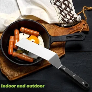 Durable HaSteeL Metal Spatula Set for Versatile Cooking