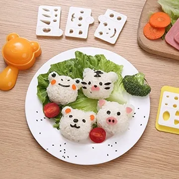 Animal Sushi Rice Ball Mold Set for Kids DIY Bento Fun