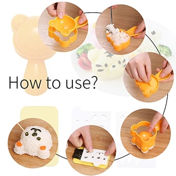 Animal Sushi Rice Ball Mold Set for Kids DIY Bento Fun