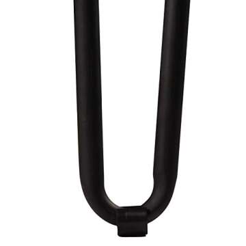 WELLAND 19" Satin Black Hairpin Metal Legs 1/2” Diameter Set of 4 with Free Screws Use to Home DIY Projects for Furniture