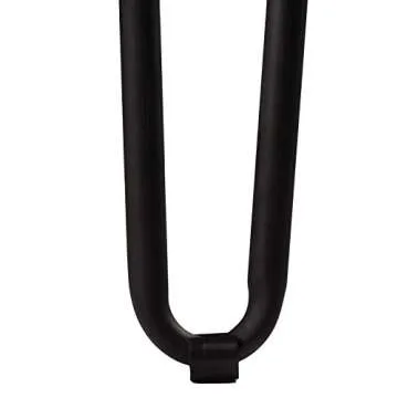 WELLAND 19" Satin Black Hairpin Metal Legs 1/2” Diameter Set of 4 with Free Screws Use to Home DIY Projects for Furniture
