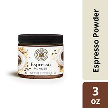 King Arthur Espresso Powder: Premium Baking Extract for Rich Chocolate Flavoring, 3 oz Reusable Jar, Kosher Certified - Enhance Your Desserts with Instant Coffee Intensity