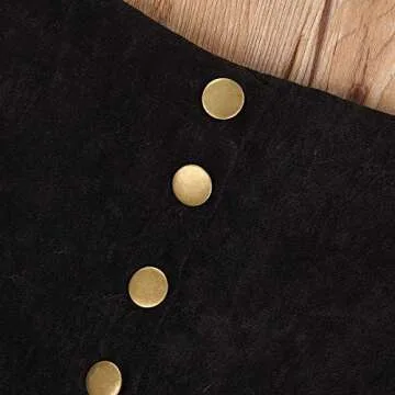 RSRZRCJ Kids Toddler Baby Girl Fall Winter Outfit Long Sleeve Pompom Knitted Shirt Sweater Top Button Skirt 2PCS Clothes Set (Khaki, 6-7 Years)