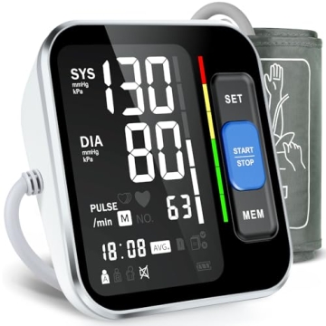 Upper Arm Blood Pressure Monitor Large Display Memory