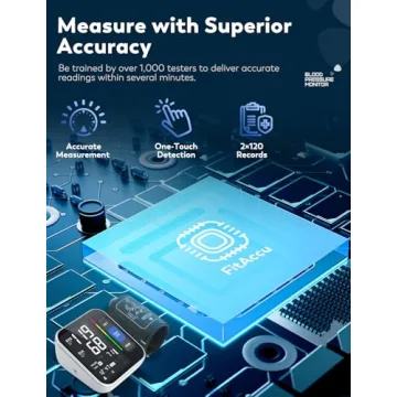 Upper Arm Blood Pressure Monitor Large Display Memory