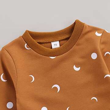 Newborn Baby Boys Clothes Sets Infant Cute Sun Print Long Sleeve Pullover Sweaters Pants Outfits Unisex Cotton Clothing