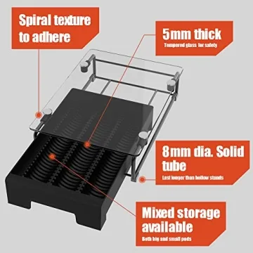 EVERIE Glass Organizer Drawer for Nespresso Vertuo Pods