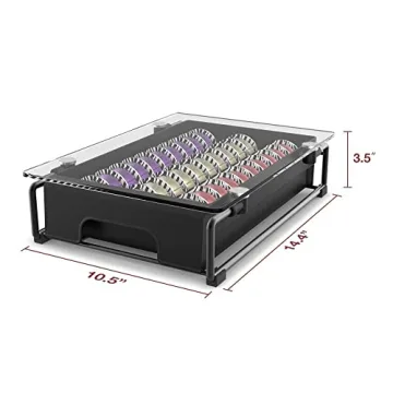 EVERIE Glass Organizer Drawer for Nespresso Vertuo Pods