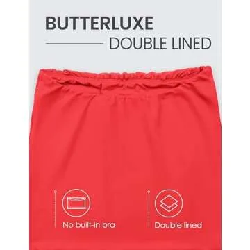 CRZ YOGA Tube Top for Women - Stylish Comfort in Red