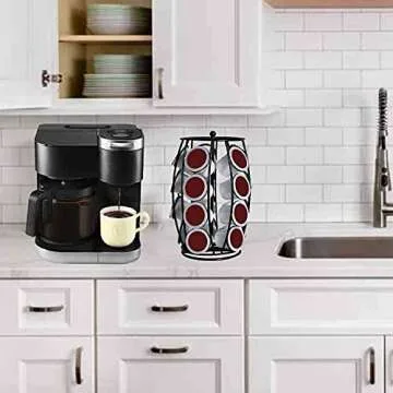 Stylish K Cup Carousel Coffee Pod Holder for 20 Pods