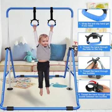 Adjustable Tepemccu Gymnastics Bars for Kids Training