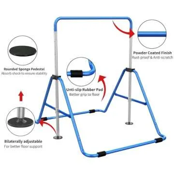 Adjustable Tepemccu Gymnastics Bars for Kids Training