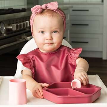 Tiny Twinkle Silicone Suction Baby Plate for Independent Eating