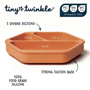 Tiny Twinkle Silicone Suction Plate for Babies and Toddlers