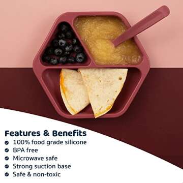 Tiny Twinkle Silicone Suction Plate for Babies and Toddlers