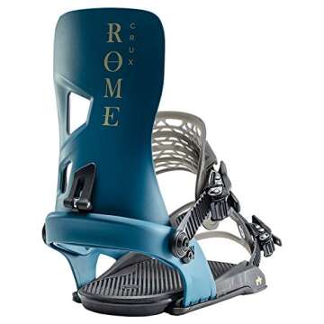 Rome Snowboards CRUX-G4 Cobalt-M/L: High-Performance Snowboard Bindings