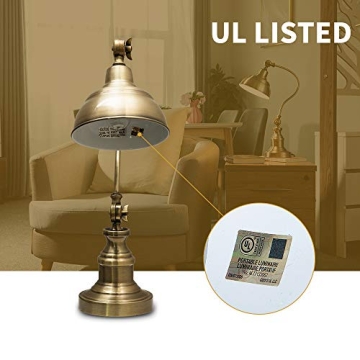 Vintage Adjustable Brass Desk Lamp | Stylish Home Lighting