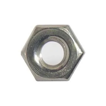 8-32 Machine Screw Hex Nuts, Stainless Steel 18-8, Bright Finish, Quantity 100 by Fastenere