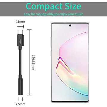 USB C to 3.5mm Audio Adapter,USB Type C to Aux Headphone Jack Adapter Dongle Cable Cord Compatible with Pixel 4 3 2 XL,Samsung Galaxy S22 S21 S20 Ultra S20+ Note 20 10 S10 S9 Plus,ipad Pro/Air 4